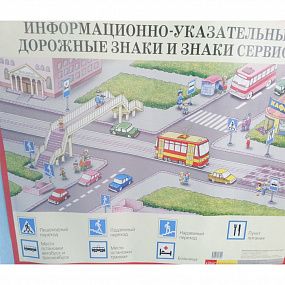 Плакат Информ-указ.дорожные знаки и знаки сервиса (А)