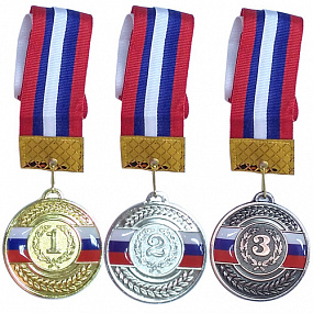 Медаль (лента триколор в комплекте) (1 место)