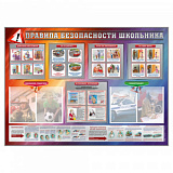 Стенд-уголок "Правила безопасности школьника"1380х1000